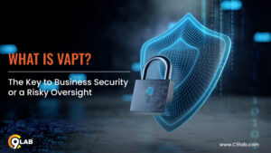 Shield and lock symbolizing VAPT as the key to business security in a digital cybersecurity context | Vulnerability Assessment and Penetration Testing