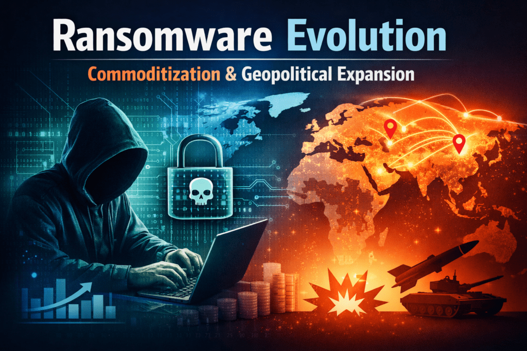 Ransomware Evolution: Commoditization and Geopolitical Expansion