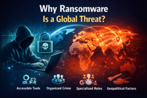 Global ransomware threat and worldwide cyber attacks