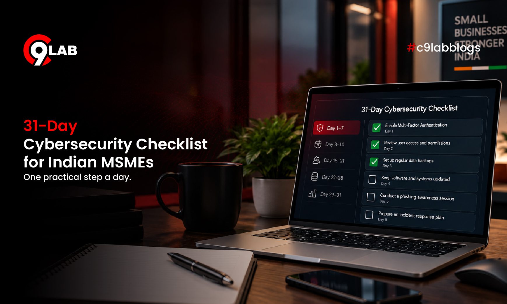 31-Day Cybersecurity Checklist for Indian MSMEs